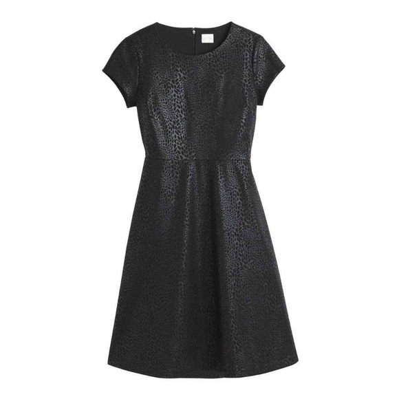 Chico's Dresses & Skirts - Chicos Black Faux Leather Animal Print Fit and Flare Size 8 (Chico's size 1)